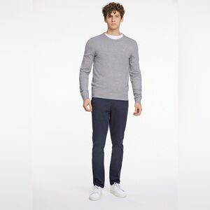 Lindbergh Merino Wool Sweater – Light Grey – Classic Crewneck – Men’s Size M